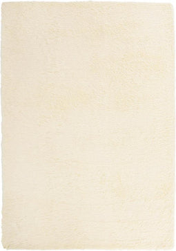 vidaXL - Hoogpolig - vloerkleed - NAVARRA - 240x340 - cm - polyester - crèmekleurig