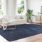 vidaXL - Hoogpolig - vloerkleed - NAVARRA - 240x340 - cm - polyester - marineblauw