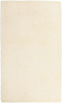 vidaXL - Hoogpolig - vloerkleed - NAVARRA - 60x100 - cm - polyester - crèmekleurig