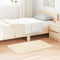 vidaXL - Hoogpolig - vloerkleed - NAVARRA - 60x100 - cm - polyester - crèmekleurig