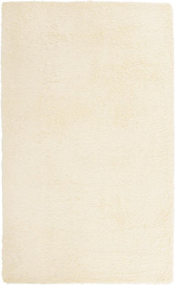 vidaXL - Hoogpolig - vloerkleed - NAVARRA - 80x150 - cm - polyester - crèmekleurig