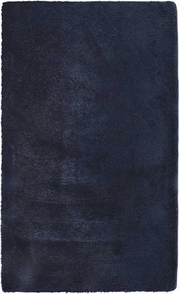 vidaXL - Hoogpolig - vloerkleed - NAVARRA - 80x150 - cm - polyester - marineblauw