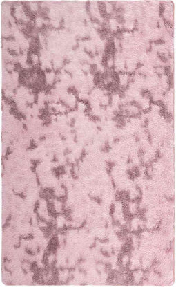 vidaXL - Hoogpolig - vloerkleed - NAVARRA - 80x150 - cm - polyester - stoffig - roze