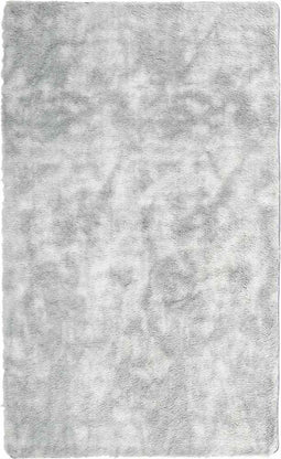 vidaXL - Hoogpolig - vloerkleed - NAVARRA - 80x150 - cm - polyester - lichtgrijs