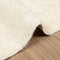 vidaXL - Hoogpolig - vloerkleed - NAVARRA - 80x150 - cm - polyester - crèmekleurig