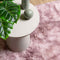 vidaXL - Hoogpolig - vloerkleed - NAVARRA - 80x150 - cm - polyester - stoffig - roze
