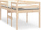 vidaXL - Hoogslaper - massief - grenenhout - 75x190 - cm