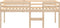 vidaXL - Hoogslaper - massief - grenenhout - 75x190 - cm