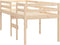 vidaXL - Hoogslaper - massief - grenenhout - 75x190 - cm