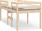 vidaXL - Hoogslaper - massief - grenenhout - 80x200 - cm