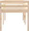 vidaXL - Hoogslaper - massief - grenenhout - 90x200 - cm