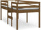 vidaXL - Hoogslaper - massief - grenenhout - honingbruin - 90x200 - cm