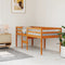 vidaXL - Hoogslaper - massief - grenenhout - wasbruin - 90x190 - cm