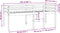 vidaXL - Hoogslaper - massief - grenenhout - wasbruin - 90x200 - cm