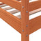 vidaXL - Hoogslaper - massief - grenenhout - wasbruin - 90x200 - cm