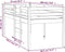 vidaXL - Hoogslaper - massief - grenenhout - wit - 75x190 - cm