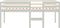 vidaXL - Hoogslaper - massief - grenenhout - wit - 75x190 - cm