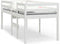 vidaXL - Hoogslaper - massief - grenenhout - wit - 80x200 - cm