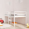 vidaXL - Hoogslaper - massief - grenenhout - wit - 80x200 - cm