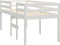 vidaXL - Hoogslaper - massief - grenenhout - wit - 80x200 - cm