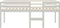 vidaXL - Hoogslaper - massief - grenenhout - wit - 90x190 - cm