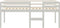 vidaXL - Hoogslaper - massief - grenenhout - wit - 90x200 - cm