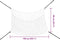 vidaXL - Hooinetten - 2 - st - 150x90 - cm - rechthoekig - polypropeen - wit