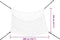 vidaXL - Hooinetten - 2 - st - 200x120 - cm - rechthoekig - polypropeen - wit