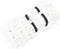 vidaXL - Hooinetten - 2 - st - 75x75 - cm - vierkant - polypropeen - wit