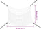 vidaXL - Hooinetten - 2 - st - 90x60 - cm - rechthoekig - polypropeen - wit