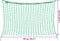 vidaXL - Hooinetten - 2 - st - 90x60 - cm - rechthoekig - polypropeen - groen
