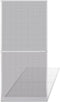 vidaXL - Hordeur - met - scharnieren - 100x215 - cm - wit