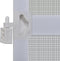 vidaXL - Hordeur - met - scharnieren - 100x215 - cm - wit