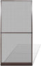 vidaXL - Hordeur - met - scharnieren - bruin - 120 - x - 240 - cm