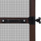 vidaXL - Hordeur - met - scharnieren - bruin - 120 - x - 240 - cm