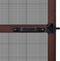 vidaXL - Hordeur - met - scharnieren - bruin - 120 - x - 240 - cm