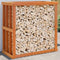 vidaXL - Houtblokhouder - 108x52x106 - cm - massief - grenenhout - wasbruin