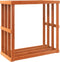 vidaXL - Houtblokhouder - 108x52x106 - cm - massief - grenenhout - wasbruin