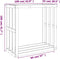 vidaXL - Houtblokhouder - 108x52x106 - cm - massief - grenenhout - wasbruin