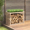 vidaXL - Houtblokhouder - 108x52x106 - cm - massief - grenenhout - wit