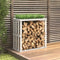 vidaXL - Houtblokhouder - 108x52x106 - cm - massief - grenenhout - wit