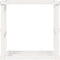 vidaXL - Houtblokhouder - 108x52x106 - cm - massief - grenenhout - wit