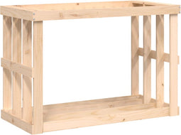 vidaXL - Houtblokhouder - 108x52x74 - cm - massief - grenenhout