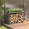 vidaXL - Houtblokhouder - 108x52x74 - cm - massief - grenenhout