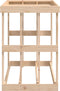 vidaXL - Houtblokhouder - 108x52x74 - cm - massief - grenenhout