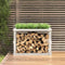 vidaXL - Houtblokhouder - 108x52x74 - cm - massief - grenenhout - wit