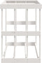 vidaXL - Houtblokhouder - 108x52x74 - cm - massief - grenenhout - wit
