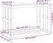 vidaXL - Houtblokhouder - 108x52x74 - cm - massief - grenenhout - wit