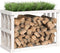vidaXL - Houtblokhouder - 108x52x74 - cm - massief - grenenhout - wit