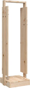 vidaXL - Houtblokhouder - 33,5x30x110 - cm - massief - grenenhout